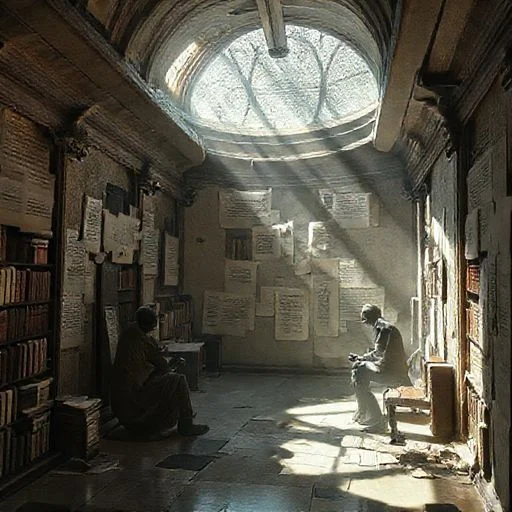 Cryptic digital archive background